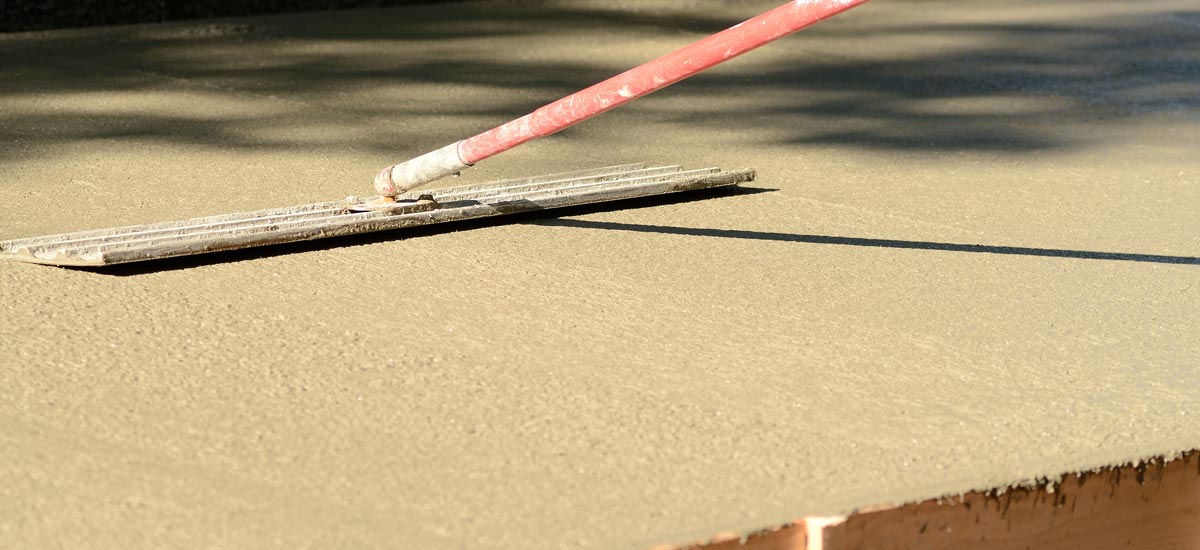 smoothing concrete